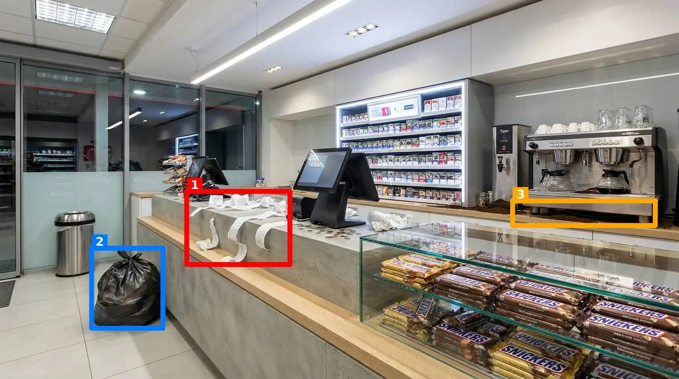 KI-Prüfung: Tankstelle / Kasse